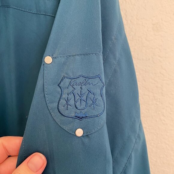 VINTAGE Kaelin Teal Windbreaker - Picture 2 of 6